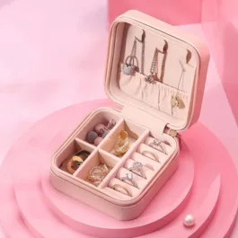 178 JEWELLERY BOX FOR WOMEN, MINI PORTABLE JEWELRY BOX ORGANISER,PU LEATHER JEWLERRYING DISPLAY HOLDER, SMALL TRAVEL JEWELLERY BOX FOR GIRLS, WOMEN, MOTHER, DAUGHTE, TRAVEL RING, PENDANT, EARRING, NECKLACE STORAGE CASE