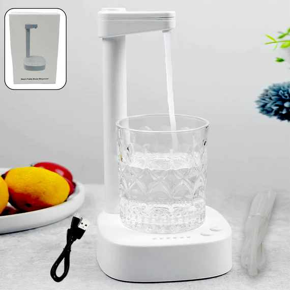 139 USB CHARGING, DESKTOP WATER BOTTLE DISPENSER, INTELLIGENT DESKTOP WATER PUMP WITH SMALL PIPE, ONE BUTTON OPERATION, SMART TABLE BEDSIDE WATER DISPENSER, DESK WATER DISPENSER FOR HOME, OFFICE, OUTDOOR, CAMPING