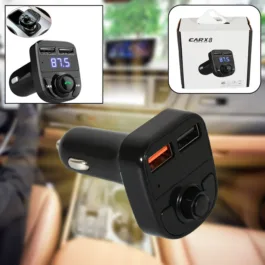 185 CAR-X8 BLUETOOTH FM TRANSMITTER KIT FOR HANDS-FREE CALL RECEIVER / MUSIC PLAYER / CALL RECEIVER / FAST MOBILE CHARGER PORTS FOR ALL SMARTPHONES WITH 3.1A QUICK CHARGE DUAL USB CAR CHARGER