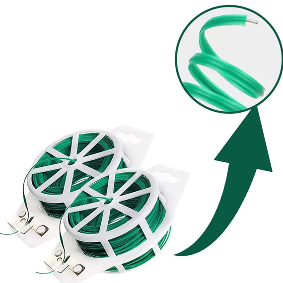127 GARDEN WIRE, STURDY PLANT TIES FOR SUPPORT, GARDEN TIES WITH CUTTER FOR TOMATOES VINES, PLANT WIRE TIE WIRE FOR INDOOR, OUTDOOR, HOME AND OFFICE USE (50 MTR) - Image 9
