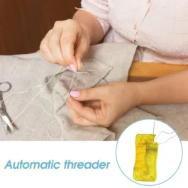 133 NEEDLE THREADER, STYLISH APPEARANCE COMFORTABLE GRIP LIGHTWEIGHT PORTABLE AUTOMATIC NEEDLE THREADER FOR SEWING FOR HOME (1 PC)