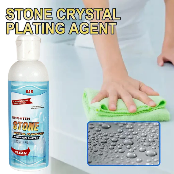 126  STONE STAIN REMOVER CLEANER, STONE CRYSTAL PLATING AGENT, MARBLE STONE CLEANER POLISHES, CRYSTAL PLATING FOR KITCHEN, PATIO, BACKYARD MARBLE CLEANER AND POLISH (75 ML APPROX / 1 PC) - Image 5