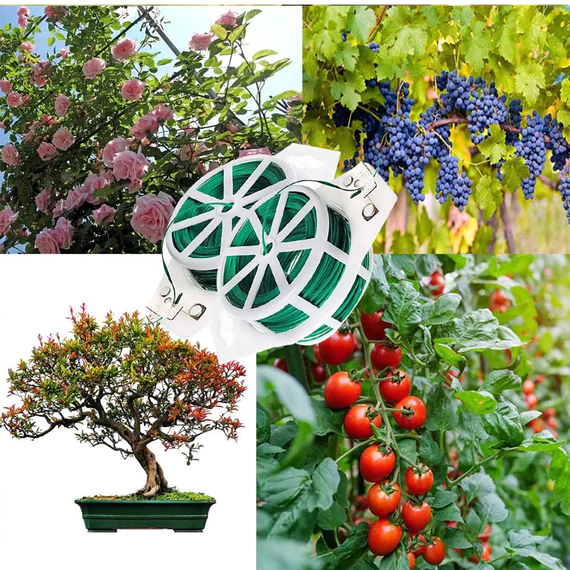 127 GARDEN WIRE, STURDY PLANT TIES FOR SUPPORT, GARDEN TIES WITH CUTTER FOR TOMATOES VINES, PLANT WIRE TIE WIRE FOR INDOOR, OUTDOOR, HOME AND OFFICE USE (50 MTR) - Image 7