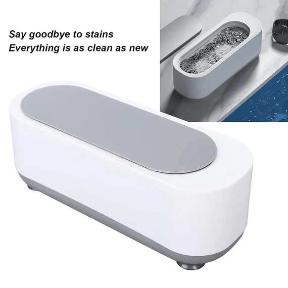 131 ULTRASONIC JEWLLERY, CLEANER, ULTRASONIC CLEANING MACHINE, PORTABLE JEWELLERY CLEANING MCHINE FOR JEWELLERY, RING, SILVER, RETAINER, GLASSES, WATCHES, COINS, HIGH FREQUENCY VIBRATION MACHINE (BATTERY NOT INCLUDED) - Image 3
