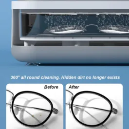 131 ULTRASONIC JEWLLERY, CLEANER, ULTRASONIC CLEANING MACHINE, PORTABLE JEWELLERY CLEANING MCHINE FOR JEWELLERY, RING, SILVER, RETAINER, GLASSES, WATCHES, COINS, HIGH FREQUENCY VIBRATION MACHINE (BATTERY NOT INCLUDED)