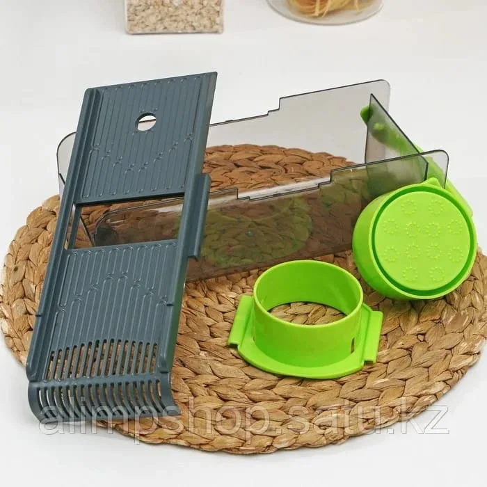 165  ALL ROUNDER SLICER FOR KITCHEN  FOLDABLE VEGETABLE SLICER BLADE POTATO CUTTER, VEGGIE SLICER, ONION SLICER, JULIENNE GRATER WITH PROTECTIVE GUARDS, STAINLESS STEEL BLADE - Image 4