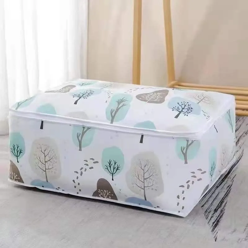 199 Storage Organizer, Moisture Proof Mildew Proof Dust Proof Quilt Storage Bags, for Storing Quilts Coats, Jackets Home Use Pillows, Blankets Underbed Storage Bag (57 x 40 x22 CM) - Image 9