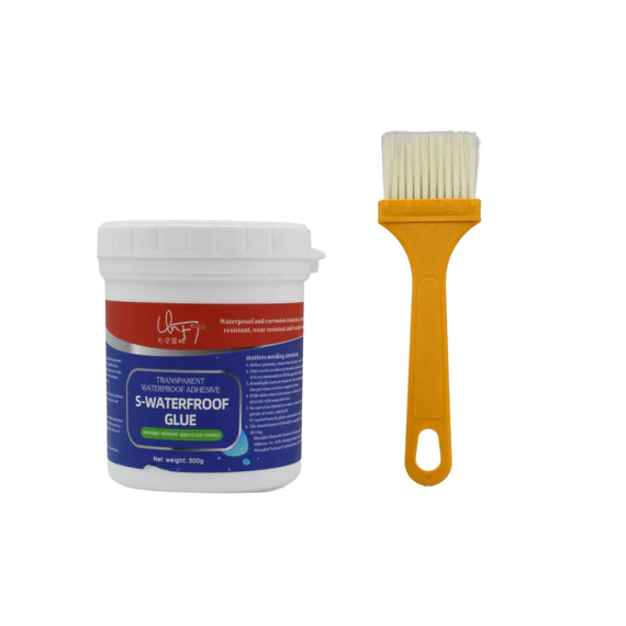 152 TRANSPARENT WATERPROOF GLUE 300G WITH BRUSH, LEAKAGE PROTECTION OUTDOOR BATHROOM WALL TILE WINDOW ROOF, ANTI-LEAKAGE AGENT, SEALANT GLUE, ROOF SEALANT WATERPROOF GEL - Image 4