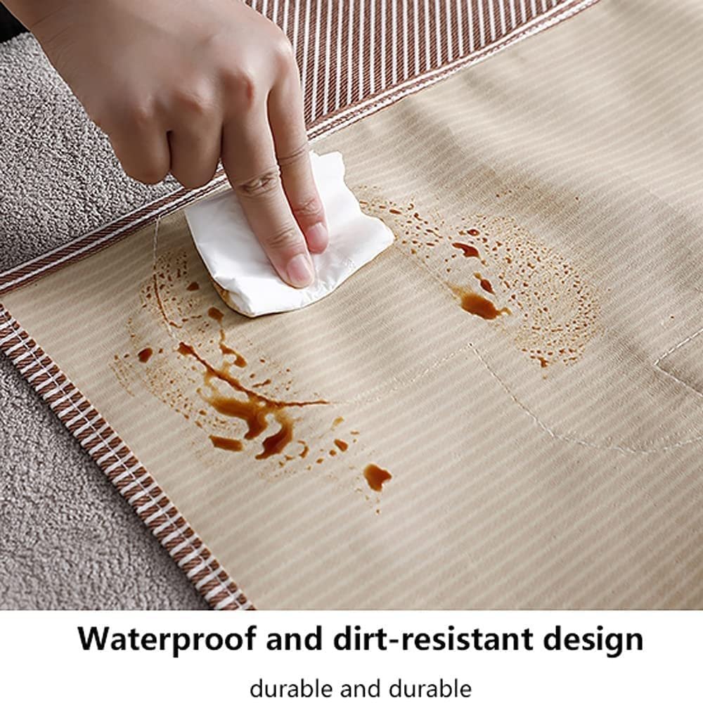198 Cooking Apron Chef Apron Waterproof and Oil-Proof Cooking Kitchen Apron with Pocket and 2 Side Coral Velvet Towels for Hands Wiping - Image 6