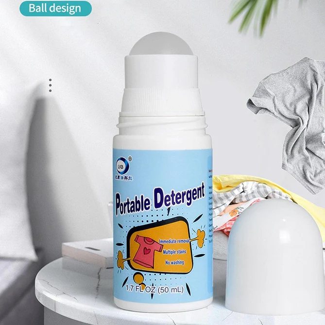 129 CLOTHES STAIN REMOVER BEAD DESIGN EMERGENCY STAIN RESCUE ROLLER-BALL CLEANER FOR NATURAL FABRIC REMOVES OIL ALMOST ALL TYPES OF FABRICS