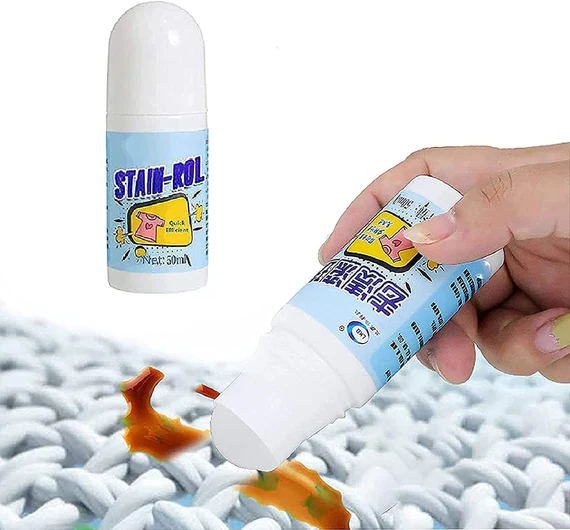 129 CLOTHES STAIN REMOVER BEAD DESIGN EMERGENCY STAIN RESCUE ROLLER-BALL CLEANER FOR NATURAL FABRIC REMOVES OIL ALMOST ALL TYPES OF FABRICS - Image 2