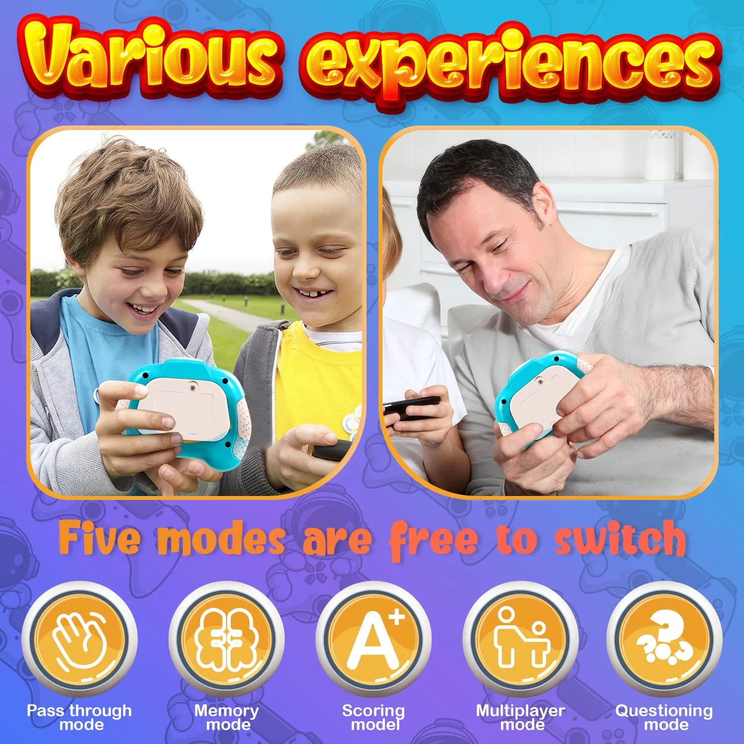 200 Handheld Puch Work Pop it Fidget Travel Pro Game, Electronic Sensory Popper Light Up for Kids 8-12, Birthday Xmax Gift for 3 4 5 6 7 8+ Year Old Teen Boy Girls - Image 4