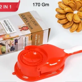168 DUMPLING PRESS MOULD FOR GUJIYA , GHUGHRA , MOMOS MAKING, 2 IN 1 DUMPLING MAKER MOULD MACHINE, KITCHEN DUMPLING MAKING TOOL