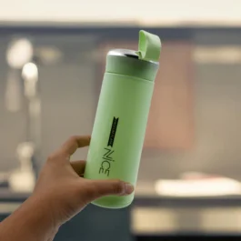 501  OUTDOOR SPORT WATER BOTTLE 400ML LEAK PROOF BPA-FREE FOR TRAVEL COLD AND HOT WATER GLASS WATER BOTTLE WITH DAILY WATER INTAKE FOR GYM AND CHILDREN
