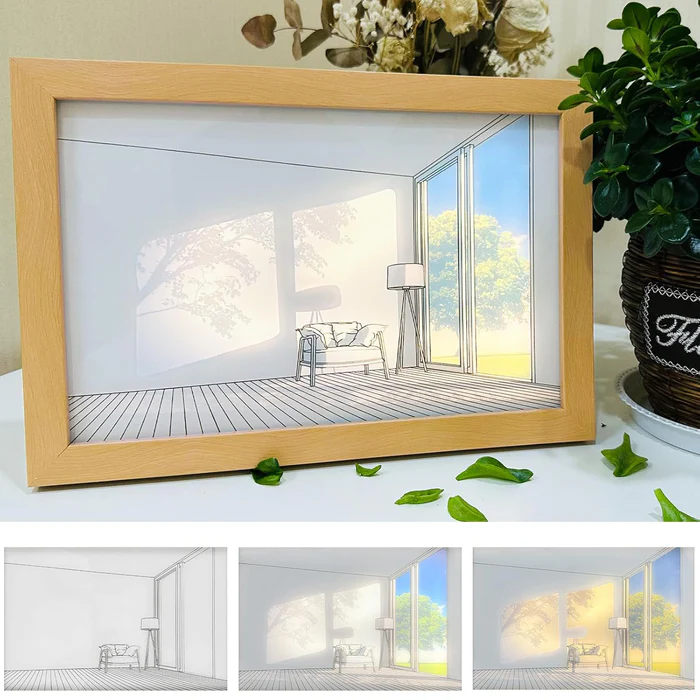 LED NightPainting Decoration Picture Frame Light (1 Pc / 20×15 CM) - Image 5