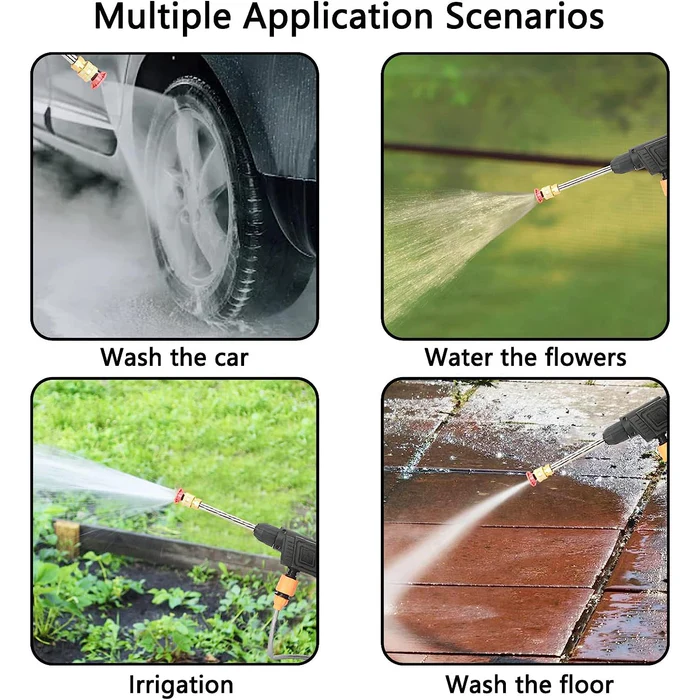 48V Car Washer Gun Wireless High Pressure Washer Water Spray Gun, Car washing Kit - Image 4