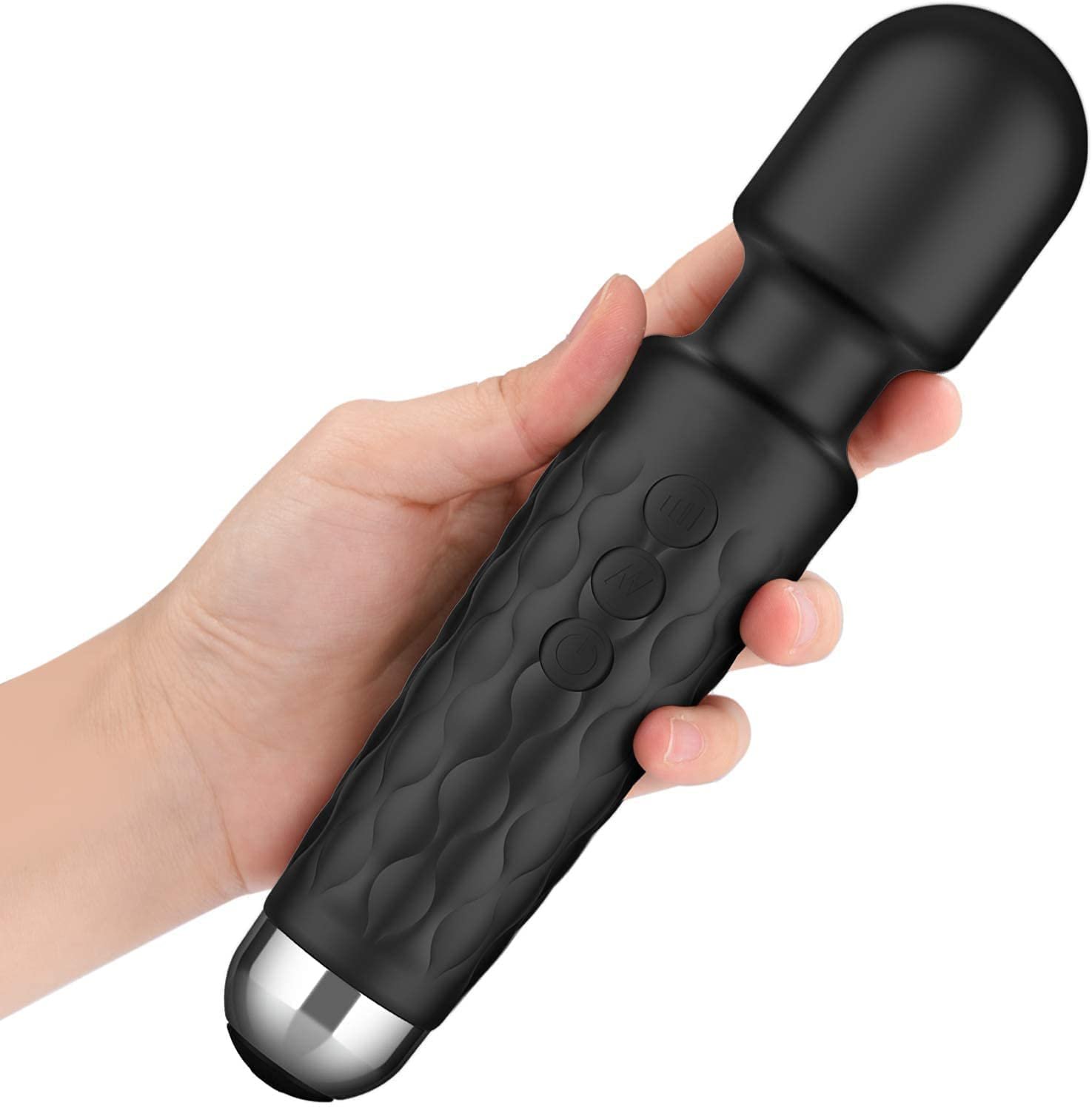 Personal Body Massager with 20+ Vibration Modes Rechargeable, Handheld, Cordless Waterproof & Easy to Clean | For Women and Men | Flexible Head - (Multicolor) - Image 7
