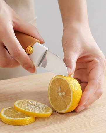 2 in 1 Potato Peeler with Knife Stainless Steel Portable Knife Peeler Set Vegetable Peeler Fruit Peeler for Office Kitchen Camping Hiking - Image 9