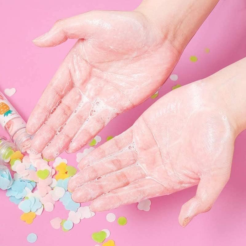 Portable Hand Washing Bath Flower Shape Paper Soap Strips In Test Tube Bottle - Image 8
