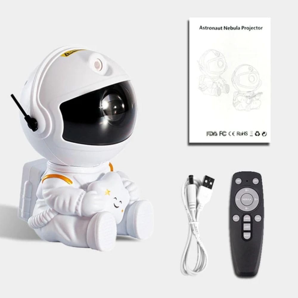 Star Projector Galaxy Projector Remote Control-360° Adjustable Timer Kids Sitted Astronaut Nebula Night Light,Gaming Room,Home & Party Corded Electric - Polycarbonate,Led,Multicolor - Image 5