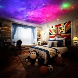 Star Projector Galaxy Projector Remote Control-360° Adjustable Timer Kids Sitted Astronaut Nebula Night Light,Gaming Room,Home & Party Corded Electric – Polycarbonate,Led,Multicolor
