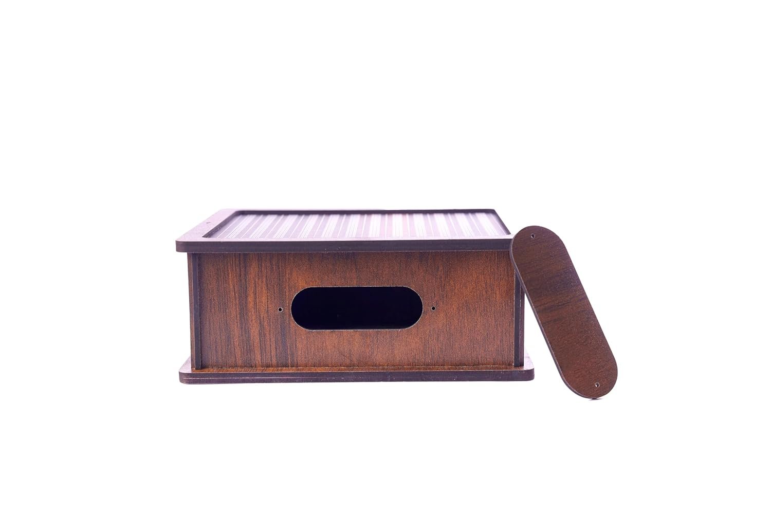 Natural Wooden Piggy Bank for Kids & Adults, Coin Box with Carved Design, Savings Box, Mini Bank, Smart Money Box, MDF Coin Box,Money Saver,With Marker Pen... - Image 5